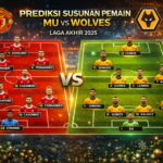 Manchester United kembali berhadapan dengan Wolverhampton Wanderers dalam lanjutan Premier League. Laga ini menjadi pertandingan penutup tahun 2025 bagi kedua tim. Duel Manchester United vs Wolves akan digelar di Old Trafford pada Rabu (31/12/2025) dini hari WIB. Pertemuan ini terjadi hanya beberapa pekan setelah laga terakhir mereka di markas Wolves. Pada pertemuan sebelumnya, Manchester United tampil dominan dan menang telak 4-1. Kemenangan tersebut menjadi salah satu penampilan paling meyakinkan Setan Merah di bawah asuhan Ruben Amorim. Namun, performa Manchester United setelah laga tersebut belum sepenuhnya stabil. Di sisi lain, Wolves justru terus terpuruk dan masih berkutat di dasar klasemen Premier League. Kabar Tim Manchester United Manchester United kembali dihantam badai cedera jelang pertandingan ini. Bruno Fernandes masih harus menepi akibat cedera jaringan lunak dan diperkirakan baru bisa kembali setelah pergantian tahun. Kobbie Mainoo juga belum siap diturunkan. Selain itu, Matthijs de Ligt dan Harry Maguire dipastikan absen, sementara kondisi Mason Mount masih dalam tahap pemantauan dan belum sepenuhnya jelas. Tak hanya cedera, Manchester United juga kehilangan beberapa pemain karena tugas internasional. Noussair Mazraoui, Bryan Mbeumo, dan Amad Diallo tengah memperkuat negaranya masing-masing di ajang Piala Afrika. Kondisi Wolves Jelang Laga Wolverhampton Wanderers datang ke Old Trafford dengan modal yang kurang meyakinkan. Mereka menelan kekalahan beruntun dari Arsenal, Brentford, dan Liverpool dalam beberapa pekan terakhir. Rentetan hasil negatif tersebut membuat Wolves semakin terpuruk di posisi juru kunci klasemen Premier League. Situasi ini menempatkan mereka sebagai salah satu kandidat kuat terdegradasi musim ini. Meski berada dalam tekanan besar, Wolves tetap berupaya bangkit. Laga melawan Manchester United menjadi kesempatan penting untuk memperbaiki kepercayaan diri tim. Prediksi Susunan Pemain Manchester United vs Wolves Ruben Amorim diperkirakan tetap mengandalkan formasi 3-4-2-1 pada laga ini. Manchester United akan menyesuaikan susunan pemain dengan keterbatasan skuad yang ada. Di lini tengah, Casemiro dan Manuel Ugarte diprediksi menjadi tumpuan utama untuk menjaga keseimbangan permainan. Kombinasi ini diharapkan mampu mengontrol tempo dan menahan serangan Wolves. Manchester United diperkirakan menurunkan susunan pemain sebagai berikut: Lammens; Martinez, Heaven, Shaw; Dalot, Casemiro, Ugarte, Dorgu; Cunha, Mount; Sesko. Dengan komposisi tersebut, Setan Merah diharapkan mampu mengamankan poin penuh di kandang dan menutup tahun 2025 dengan hasil positif.