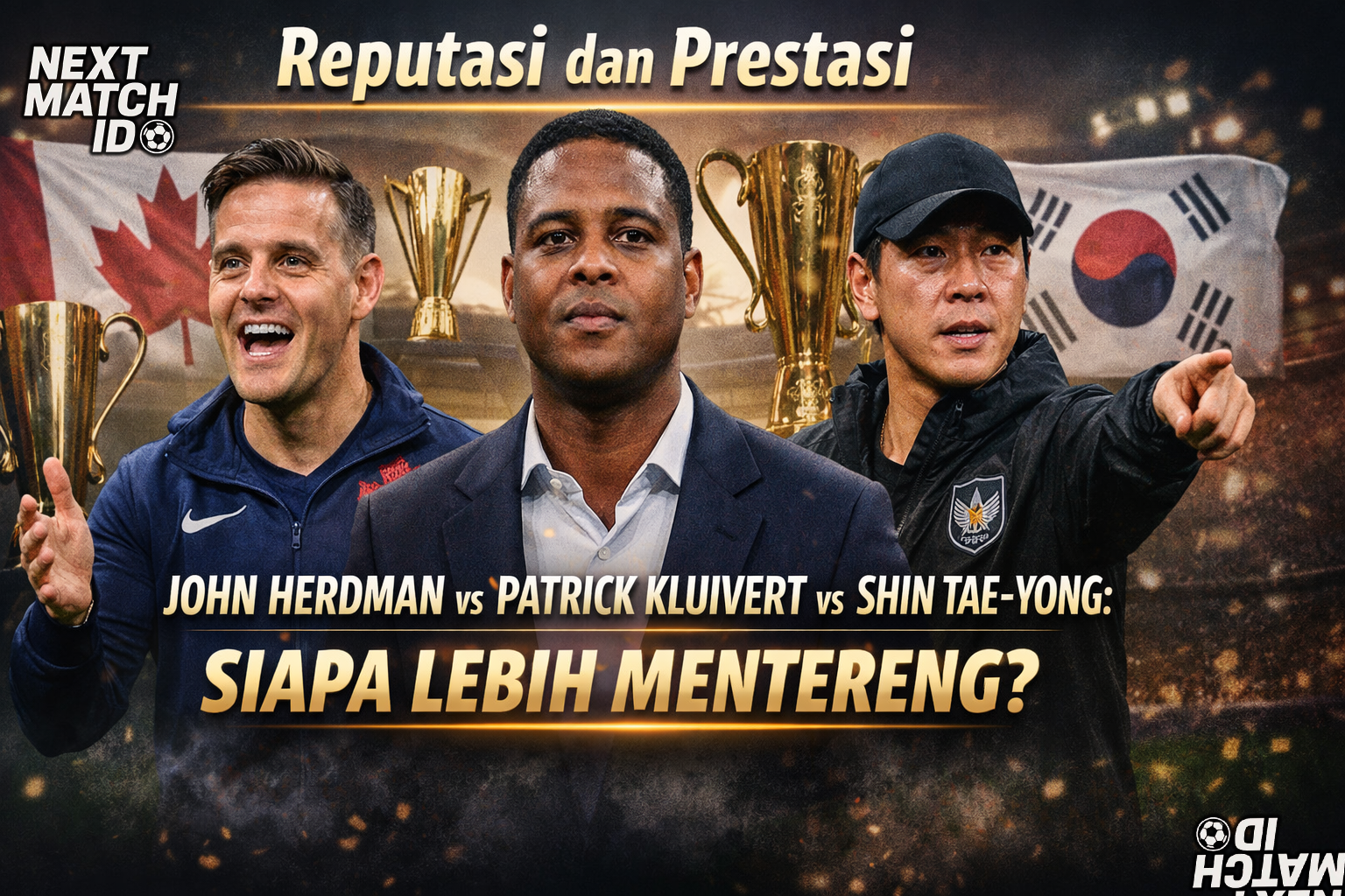 Penunjukan John Herdman sebagai nakhoda anyar Timnas Indonesia menambah babak baru dalam sejarah panjang pelatih asing yang memimpin skuad Garuda. Ia menyusul dua nama besar sebelumnya, Patrick Kluivert dan Shin Tae-yong, sosok dengan latar belakang, filosofi, serta capaian yang berbeda pada masanya masing-masing. Jika menilik rekam jejak sebelum menangani Timnas Indonesia, Herdman membawa catatan yang cukup impresif. Total 108 pertandingan telah ia jalani dengan raihan 54 kemenangan, 13 hasil imbang, dan 41 kekalahan. Angka tersebut merepresentasikan tingkat kemenangan mendekati 50 persen, dengan rata-rata 1,62 poin per laga, sebuah statistik yang mencerminkan konsistensi di level internasional. Patrick Kluivert, sebelum berkiprah di Indonesia, memimpin 88 pertandingan di level klub dan tim nasional. Ia mencatatkan 40 kemenangan, 19 imbang, dan 29 kekalahan, dengan persentase kemenangan sekitar 46 persen. Angka ini menunjukkan performa yang kompetitif, meski belum sepenuhnya dominan. Sementara itu, Shin Tae-yong memiliki rekam jejak paling panjang. Total 361 pertandingan telah ia lalui sebelum datang ke Indonesia, menghasilkan 155 kemenangan, 85 hasil imbang, dan 121 kekalahan, atau sekitar 42 persen tingkat kemenangan. Volume pertandingan yang jauh lebih besar ini menjadi konteks penting, mengingat Shin lama berkiprah di sepak bola Korea Selatan, baik di level klub, tim nasional senior, maupun kelompok umur. Prestasi Dari sisi prestasi internasional, Herdman dikenal memiliki reputasi kuat. Namanya lekat dengan kesuksesan bersama Timnas Selandia Baru Putri, Timnas Kanada Putri, hingga Timnas Kanada Putra. Pencapaiannya meliputi partisipasi di Piala Dunia Putri, medali perunggu Olimpiade 2012 dan 2016, serta momen bersejarah membawa Kanada lolos ke Piala Dunia 2022 setelah penantian selama 36 tahun. Shin Tae-yong juga mengoleksi daftar prestasi yang panjang dan beragam. Ia pernah menjuarai Liga Champions Asia bersama Seongnam Ilhwa Chunma, membawa Timnas Korea Selatan U-23 menjadi runner-up Piala Asia U-23, menjuarai EAFF Championship 2017, hingga mengantar Timnas Indonesia menembus babak 16 besar Piala Asia 2023 serta putaran keempat Kualifikasi Piala Dunia 2026 zona Asia. Di sisi lain, prestasi kepelatihan Kluivert relatif lebih terbatas. Gelar juara Beloften Eredivisie 2011/2012 bersama FC Twente U-21 menjadi pencapaian paling menonjol sebelum ia menukangi Timnas Indonesia. Saat menangani Garuda, Kluivert mencatatkan delapan pertandingan dengan hasil tiga kemenangan, satu imbang, dan empat kekalahan, serta gagal meloloskan Timnas Indonesia ke Piala Dunia 2026 dalam periode Januari hingga Oktober 2025. Reputasi Shin Tae-yong sendiri memimpin Timnas Indonesia dalam 57 pertandingan sepanjang Januari 2020 hingga Januari 2025, dengan catatan 26 kemenangan, 14 imbang, dan 17 kekalahan, sebuah fase yang menandai peningkatan level kompetitif Garuda di Asia. Secara reputasi global, John Herdman dikenal sebagai pelatih spesialis pembangunan tim nasional jangka panjang. Reputasinya diperkuat oleh berbagai penghargaan individu dan kolektif, serta pengakuan dari CONCACAF dan FIFA atas pendekatan struktural dan berkelanjutan yang ia terapkan. Shin Tae-yong dikenal luas sebagai pelatih dengan disiplin tinggi, berpengalaman di turnamen besar, dan piawai dalam pengembangan pemain muda. Sementara itu, Patrick Kluivert tetap membawa aura legenda sebagai mantan pemain kelas dunia, meski masih mencari konsistensi prestasi di level kepelatihan. Dengan latar belakang tersebut, Herdman datang ke Timnas Indonesia dengan persentase kemenangan tertinggi sebelum menukangi Garuda, reputasi internasional yang kuat, serta ekspektasi besar untuk menyamai atau bahkan melampaui—capaian yang telah dibangun pada era Shin Tae-yong.
