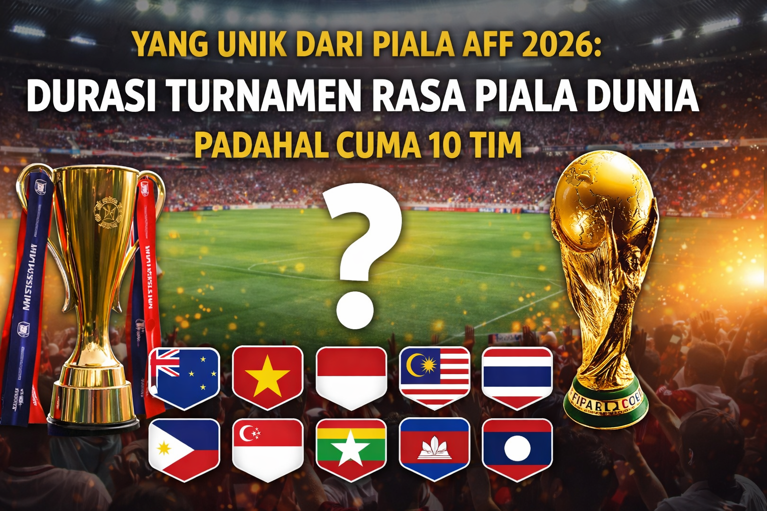 Piala AFF 2026 menghadirkan anomali menarik dari sisi durasi penyelenggaraan. Turnamen paling prestisius di Asia Tenggara ini justru berlangsung sangat panjang, meski hanya diikuti oleh 10 tim peserta. Ajang yang kini mengusung nama ASEAN Championship tersebut dijadwalkan bergulir selama 33 hari penuh, mulai 24 Juli hingga 26 Agustus 2026. Angka ini terasa mencolok jika dibandingkan dengan skala kompetisi yang relatif kecil. Sebagai perbandingan, Piala Dunia 2026 yang melibatkan 48 negara dan digelar di Amerika Serikat, Kanada, serta Meksiko hanya berlangsung 38 hari. Artinya, Piala AFF 2026 hanya terpaut lima hari lebih singkat dari pesta sepak bola terbesar di dunia. Durasi yang nyaris setara ini tentu menjadi sorotan, terutama bagi Timnas Indonesia yang kembali menatap peluang untuk mengakhiri penantian panjang meraih gelar juara pertamanya di level Asia Tenggara. Format Kompetisi yang Menguras Fisik Panjang waktu turnamen tidak lepas dari format kompetisi yang diterapkan. Sejak edisi 2018, Piala AFF meninggalkan sistem turnamen terpusat dan beralih ke format kandang–tandang, yang jauh lebih kompleks. Pada fase grup, setiap tim harus menjalani empat pertandingan, terdiri dari dua laga kandang dan dua laga tandang. Pola ini secara otomatis memperpanjang kalender kompetisi sekaligus menambah beban perjalanan antartim. Tantangan belum berhenti di sana. Sistem dua leg kembali diterapkan mulai babak semifinal hingga final. Artinya, tim yang ingin menjadi juara harus tampil konsisten dalam delapan pertandingan sejak fase grup hingga partai puncak. Perjalanan panjang ini menuntut stamina, mental, dan kedalaman skuad yang benar-benar matang. Setiap kesalahan kecil bisa berakibat fatal di tengah jadwal padat dan tekanan tinggi. Reuni Panas John Herdman dan Vietnam Hasil undian fase grup menempatkan Timnas Indonesia di Grup A yang sarat persaingan. Skuad Garuda akan bersaing dengan juara bertahan Vietnam, Singapura, Kamboja, serta satu tim pemenang playoff. Meski berada di grup yang kerap disebut “grup neraka”, pelatih anyar Timnas Indonesia, John Herdman, justru menyambut tantangan ini dengan antusias. Ia menilai laga-laga berat sejak awal sebagai ujian yang dibutuhkan timnya. “Luar biasa. Kami harus mendapatkan ujian. Setelah kembali dari kualifikasi Piala Dunia dan kekecewaan yang ada, para pemain menginginkan momen-momen seperti ini,” ujar Herdman. Menurutnya, pengalaman bermain di Kualifikasi Piala Dunia telah membentuk mental para pemain Indonesia untuk menghadapi laga besar dengan tekanan tinggi. “Mereka telah menjalani pertandingan-pertandingan besar di kualifikasi Piala Dunia dan mendapatkan hasil yang bagus,” tambahnya. Sinyal Bahaya bagi Rival Garuda Edisi 2026 juga menandai 30 tahun perjalanan Piala AFF sejak pertama kali digelar pada 1996. Ironisnya, hingga kini Timnas Indonesia masih belum pernah mengangkat trofi juara. Namun, edisi kali ini membawa angin segar. Jadwal turnamen yang berlangsung pada Juli–Agustus 2026 dinilai sangat menguntungkan Indonesia karena membuka peluang besar bagi pemanggilan pemain abroad yang berkarier di Eropa. Kehadiran skuad terbaik berpotensi membuat kekuatan Indonesia meningkat signifikan. Tak heran jika rival-rival di Asia Tenggara mulai melirik Timnas Indonesia sebagai ancaman serius dalam perburuan gelar. Sementara itu, satu tiket terakhir menuju fase grup masih akan diperebutkan melalui jalur playoff. Brunei Darussalam dan Timor Leste harus saling sikut demi melengkapi komposisi 10 tim peserta ASEAN Championship 2026.