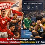 Timnas Futsal Putra Indonesia Tampil Memukau di AFC Asian Futsal Cup 2026 Timnas Futsal Putra Indonesia menunjukkan wajah meyakinkan sejak laga pertama di AFC Asian Futsal Cup 2026. Sebagai tuan rumah, tim Merah-Putih tampil agresif dan efektif, membuat dua kemenangan beruntun langsung mengamankan tiket ke babak 8 Besar. Hasil ini kontras tajam dengan nasib Malaysia. Wakil ASEAN itu justru terpuruk, tersingkir lebih awal setelah dua kekalahan telak, bahkan sebelum laga terakhir dimainkan. Secara keseluruhan, empat negara ASEAN ambil bagian di turnamen ini: Indonesia, Vietnam, Thailand, dan Malaysia. Tiga di antaranya berhasil menembus fase gugur, sementara satu harus menerima kenyataan pahit. Perbedaan hasil ini bukan sekadar soal skor ia mencerminkan kesiapan tim, arah pembinaan, dan kematangan permainan yang kini mulai terlihat jelas di level futsal Asia. Indonesia Mantap ke Babak 8 Besar Perjalanan Indonesia di Grup A dimulai dengan kemenangan telak 5-0 atas Korea Selatan. Kolektivitas tim dan transisi cepat menjadi kunci dominasi anak asuh Hector Souto sejak menit pertama. Di matchday kedua, Indonesia kembali menunjukkan ketangguhan mental dengan menundukkan Kirgistan 5-3. Meski sempat mendapat tekanan, efektivitas penyelesaian akhir memastikan Indonesia tetap unggul. Dengan dua kemenangan ini, Indonesia sudah dipastikan lolos ke babak 8 Besar, meski masih menyisakan satu laga melawan Irak. Vietnam dan Thailand Jadi Calon Lawan Indonesia Di Grup B, Vietnam dan Thailand tampil konsisten. Vietnam menang dramatis 5-4 atas Kuwait, lalu menundukkan Lebanon 2-0 lewat permainan disiplin. Thailand tak kalah impresif. Mereka mengalahkan Lebanon 2-0, kemudian berpesta gol saat membungkam Kuwait 6-1. Kedua tim sudah memastikan diri lolos dan akan saling berhadapan di laga terakhir grup. Pertemuan Vietnam vs Thailand akan menentukan posisi juara dan runner-up grup. Menariknya, hasil laga ini berpotensi menentukan siapa yang akan menghadapi Indonesia di babak 8 Besar menyisakan titik penasaran bagi penggemar futsal ASEAN. Malaysia Gagal Total, Realitas Pahit Wakil ASEAN Berbeda jauh dari tiga negara ASEAN lainnya, Malaysia justru mengalami turnamen yang berat di Grup D. Dua laga awal berakhir dengan kekalahan telak yang menutup peluang mereka. Malaysia kalah 1-4 dari Iran, lalu dipermalukan 0-7 oleh Afganistan. Dua hasil itu membuat posisi mereka tak mungkin mengejar dua besar klasemen grup. Meski masih menyisakan satu pertandingan melawan Arab Saudi, laga itu sudah tidak menentukan. Malaysia pun dipastikan gagal melangkah ke babak 8 Besar AFC Asian Futsal Cup 2026.