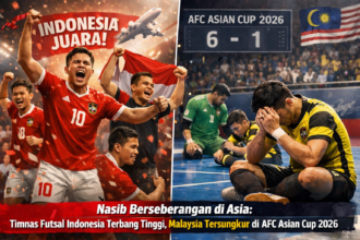 Timnas Futsal Putra Indonesia Tampil Memukau di AFC Asian Futsal Cup 2026 Timnas Futsal Putra Indonesia menunjukkan wajah meyakinkan sejak laga pertama di AFC Asian Futsal Cup 2026. Sebagai tuan rumah, tim Merah-Putih tampil agresif dan efektif, membuat dua kemenangan beruntun langsung mengamankan tiket ke babak 8 Besar. Hasil ini kontras tajam dengan nasib Malaysia. Wakil ASEAN itu justru terpuruk, tersingkir lebih awal setelah dua kekalahan telak, bahkan sebelum laga terakhir dimainkan. Secara keseluruhan, empat negara ASEAN ambil bagian di turnamen ini: Indonesia, Vietnam, Thailand, dan Malaysia. Tiga di antaranya berhasil menembus fase gugur, sementara satu harus menerima kenyataan pahit. Perbedaan hasil ini bukan sekadar soal skor ia mencerminkan kesiapan tim, arah pembinaan, dan kematangan permainan yang kini mulai terlihat jelas di level futsal Asia. Indonesia Mantap ke Babak 8 Besar Perjalanan Indonesia di Grup A dimulai dengan kemenangan telak 5-0 atas Korea Selatan. Kolektivitas tim dan transisi cepat menjadi kunci dominasi anak asuh Hector Souto sejak menit pertama. Di matchday kedua, Indonesia kembali menunjukkan ketangguhan mental dengan menundukkan Kirgistan 5-3. Meski sempat mendapat tekanan, efektivitas penyelesaian akhir memastikan Indonesia tetap unggul. Dengan dua kemenangan ini, Indonesia sudah dipastikan lolos ke babak 8 Besar, meski masih menyisakan satu laga melawan Irak. Vietnam dan Thailand Jadi Calon Lawan Indonesia Di Grup B, Vietnam dan Thailand tampil konsisten. Vietnam menang dramatis 5-4 atas Kuwait, lalu menundukkan Lebanon 2-0 lewat permainan disiplin. Thailand tak kalah impresif. Mereka mengalahkan Lebanon 2-0, kemudian berpesta gol saat membungkam Kuwait 6-1. Kedua tim sudah memastikan diri lolos dan akan saling berhadapan di laga terakhir grup. Pertemuan Vietnam vs Thailand akan menentukan posisi juara dan runner-up grup. Menariknya, hasil laga ini berpotensi menentukan siapa yang akan menghadapi Indonesia di babak 8 Besar menyisakan titik penasaran bagi penggemar futsal ASEAN. Malaysia Gagal Total, Realitas Pahit Wakil ASEAN Berbeda jauh dari tiga negara ASEAN lainnya, Malaysia justru mengalami turnamen yang berat di Grup D. Dua laga awal berakhir dengan kekalahan telak yang menutup peluang mereka. Malaysia kalah 1-4 dari Iran, lalu dipermalukan 0-7 oleh Afganistan. Dua hasil itu membuat posisi mereka tak mungkin mengejar dua besar klasemen grup. Meski masih menyisakan satu pertandingan melawan Arab Saudi, laga itu sudah tidak menentukan. Malaysia pun dipastikan gagal melangkah ke babak 8 Besar AFC Asian Futsal Cup 2026.